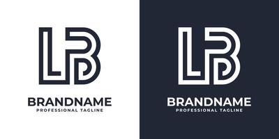 semplice libbre monogramma logo, adatto per qualunque attività commerciale con libbre o bl iniziale. vettore