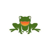 icona e simbolo della rana verde illustrazione vettoriale