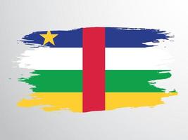 spazzola vettore bandiera di centrale africano repubblica