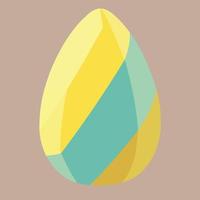 colorato Pasqua uovo a tema cibo vettore