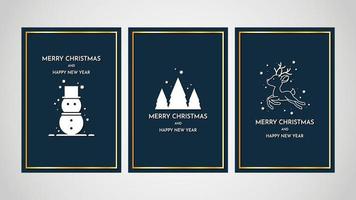 allegro Natale cartolina design. allegro Natale manifesto design. vettore