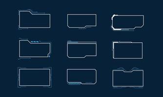 sfondo astratto di concetto di design del layout del modello di cornice di fantascienza. illustrazione vettoriale