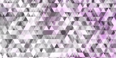 sfondo vettoriale viola chiaro con linee, triangoli.