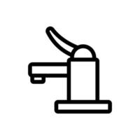 vettore icona miscelatore acqua. illustrazione del simbolo del contorno isolato