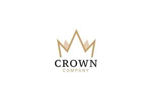 royal king queen crown elegante design del logo di lusso vettore