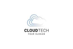 nube logo design tecnologia icona logotipo vettore