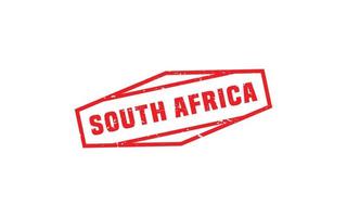 Sud Africa francobollo gomma da cancellare con grunge stile su bianca sfondo vettore