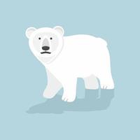 simpatico orso polare vettoriale