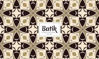 batik indonesiano tradizionale decorativo motivi floreali sfondo vettoriale