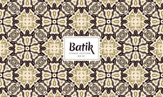 batik indonesiano natura tradizionale decorativo floreale modelli vettore