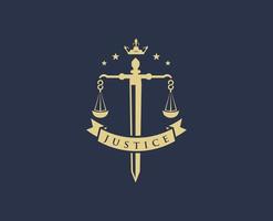giustizia avvocato logo vettore modelli