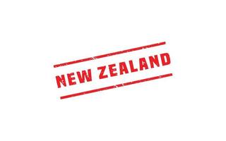 nuovo Zelanda francobollo gomma da cancellare con grunge stile su bianca sfondo vettore