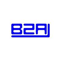 bza lettera logo creativo design con vettore grafico, bza semplice e moderno logo.