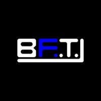 bft lettera logo creativo design con vettore grafico, bft semplice e moderno logo.