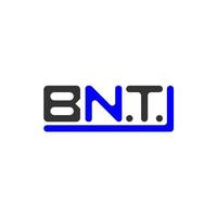 bnt lettera logo creativo design con vettore grafico, bnt semplice e moderno logo.