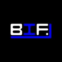 bif lettera logo creativo design con vettore grafico, bif semplice e moderno logo.
