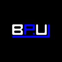 bpu lettera logo creativo design con vettore grafico, bpu semplice e moderno logo.