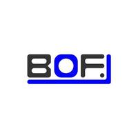 bof lettera logo creativo design con vettore grafico, bof semplice e moderno logo.
