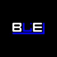 ble lettera logo creativo design con vettore grafico, ble semplice e moderno logo.
