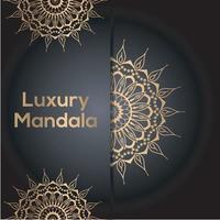 lusso sfondo ornamentale mandala design vettore