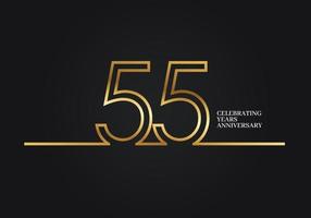 55 anni di anniversario vettore