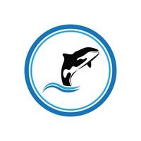 orca logo vettore illustrazione su di moda design.