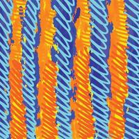 colorato e grassetto arancia, giallo, e blu colorato grungy spazzola ictus vettore sfondo isolato su piazza modello per sociale media modello, sciarpa, tessile e carta Stampa, manifesto, opuscolo.