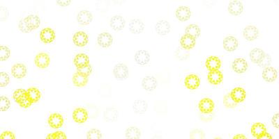 sfondo vettoriale giallo chiaro con macchie.