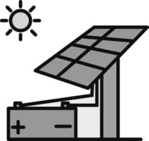 icona del vettore di energia solare