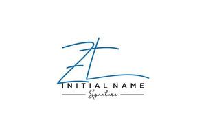 iniziale zt firma logo modello vettore. mano disegnato calligrafia lettering vettore illustrazione.