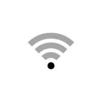 Wi-Fi semplice piatto icona vettore illustrazione