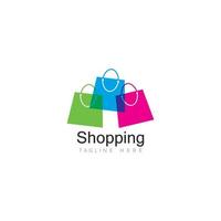 shopping logo vettore icona illustrazione