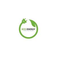 eco energia logo modello vettore icona illustrazione