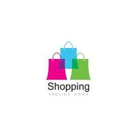 shopping logo vettore icona illustrazione