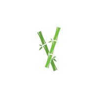 bambù logo vettore icona illustrazione