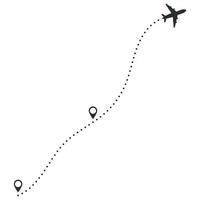 itinerario linea vettore modello illustrazione