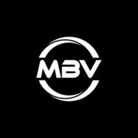 mbv lettera logo design nel illustrazione. vettore logo, calligrafia disegni per logo, manifesto, invito, eccetera.