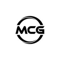 mcg lettera logo design nel illustrazione. vettore logo, calligrafia disegni per logo, manifesto, invito, eccetera.