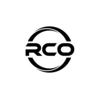 rco lettera logo design nel illustrazione. vettore logo, calligrafia disegni per logo, manifesto, invito, eccetera.