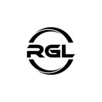 rgl lettera logo design nel illustrazione. vettore logo, calligrafia disegni per logo, manifesto, invito, eccetera.