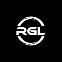 rgl lettera logo design nel illustrazione. vettore logo, calligrafia disegni per logo, manifesto, invito, eccetera.