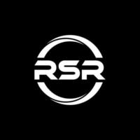 rsr lettera logo design nel illustrazione. vettore logo, calligrafia disegni per logo, manifesto, invito, eccetera.