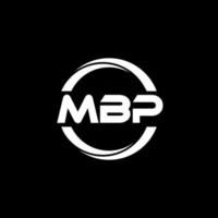 mbp lettera logo design nel illustrazione. vettore logo, calligrafia disegni per logo, manifesto, invito, eccetera.