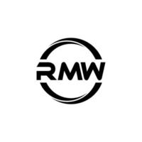 rmw lettera logo design nel illustrazione. vettore logo, calligrafia disegni per logo, manifesto, invito, eccetera.