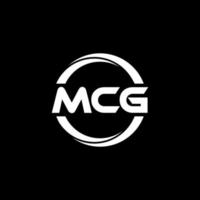 mcg lettera logo design nel illustrazione. vettore logo, calligrafia disegni per logo, manifesto, invito, eccetera.