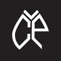 cp lettera logo design.cp creativo iniziale cp lettera logo design . cp creativo iniziali lettera logo concetto. vettore