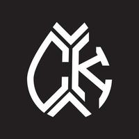 ck lettera logo design.ck creativo iniziale ck lettera logo design . ck creativo iniziali lettera logo concetto. vettore