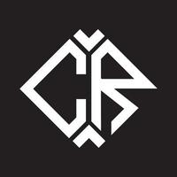 cr lettera logo design.cr creativo iniziale cr lettera logo design . cr creativo iniziali lettera logo concetto. vettore