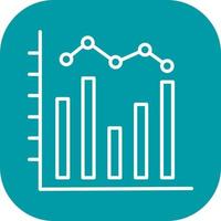 istogramma vettore icona