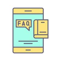 FAQ vettore icona